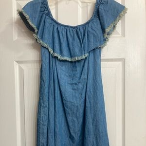Medium Jean off the shoulder dress